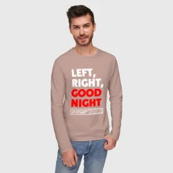 Мужской лонгслив хлопок Left righte good night - фото 2