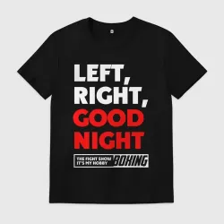 Мужская футболка хлопок Left righte good night
