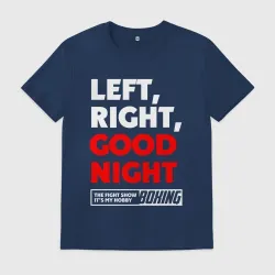 Мужская футболка хлопок Left righte good night