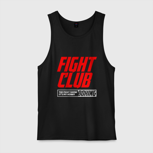 Мужская майка хлопок Fight club boxing, цвет черный