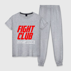 Женская пижама хлопок Fight club boxing