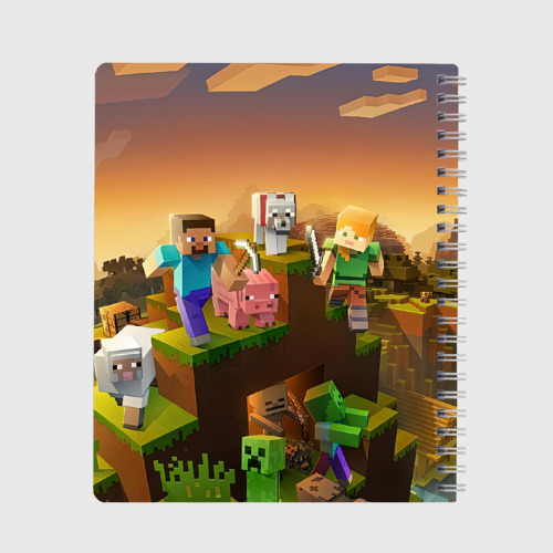 Тетрадь Станислав Minecraft, цвет крупная клетка - фото 2