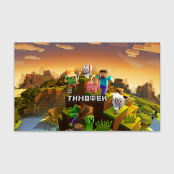Бумага для упаковки 3D Тимофей Minecraft