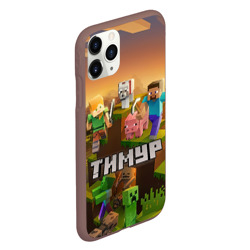 Чехол для iPhone 11 Pro матовый Тимур Minecraft - фото 2