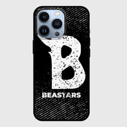 Чехол для iPhone 13 Pro Beastars с потертостями на темном фоне