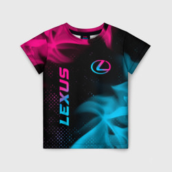 Lexus - neon gradient: надпись, символ – Детская футболка 3D с принтом купить со скидкой в -33%