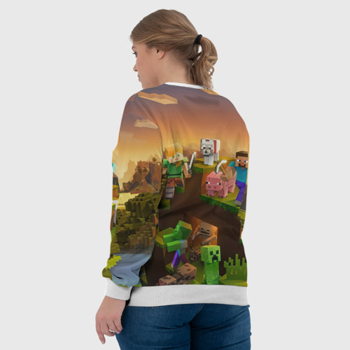 Женский свитшот 3D Юлия Minecraft, цвет 3D печать - фото 7