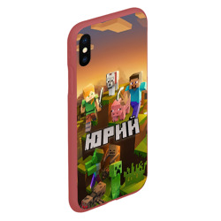 Чехол для iPhone XS Max матовый Юрий Minecraft - фото 2