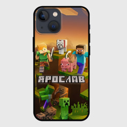 Чехол для iPhone 13 mini Ярослав Minecraft