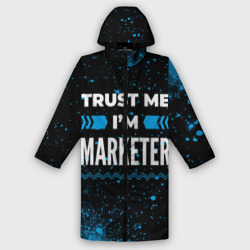 Мужской дождевик 3D Trust me I'm marketer Dark