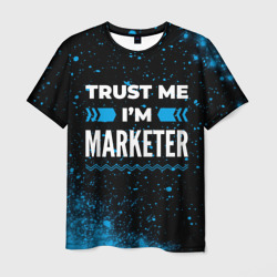 Мужская футболка 3D Trust me I'm marketer Dark