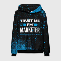 Мужская толстовка 3D Trust me I'm marketer Dark