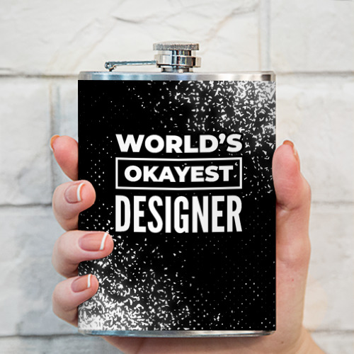 Фляга World's okayest designer - Dark - фото 3