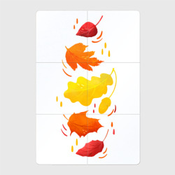 Магнитный плакат 2Х3 Осенний листопад, яркие листья