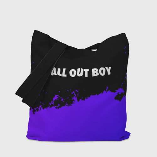 Шоппер 3D Fall Out Boy purple grunge - фото 4