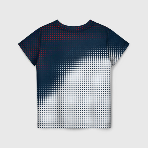 Детская футболка 3D с принтом Arsenal logo абстракция, вид сзади #1