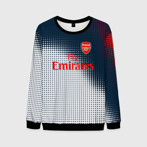 Мужской свитшот 3D с принтом Arsenal logo абстракция, вид спереди #2