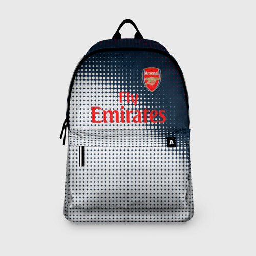 Рюкзак 3D с принтом Arsenal logo абстракция, вид сбоку #3