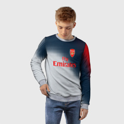 Детский свитшот 3D Arsenal logo абстракция - фото 2