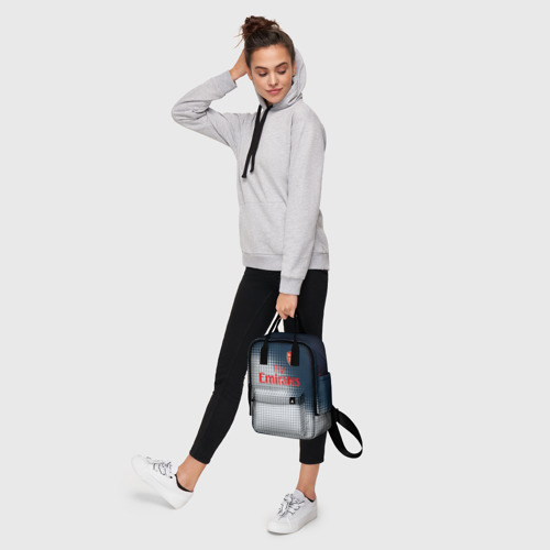 Женский рюкзак 3D с принтом Arsenal logo абстракция, фото #4