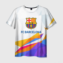 Мужская футболка 3D Barcelona цветные геометрии