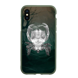 Чехол для iPhone XS Max матовый Happy Halloween - crab