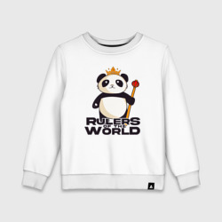 Детский свитшот хлопок Панда - Правители Мира
