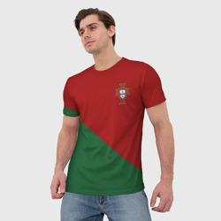 Мужская футболка 3D Сборная Португалии форма для чемпионата мира 2022 - фото 2