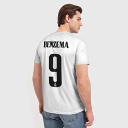 Мужская футболка 3D Бензема Реал Мадрид форма 2022-2023 - фото 2