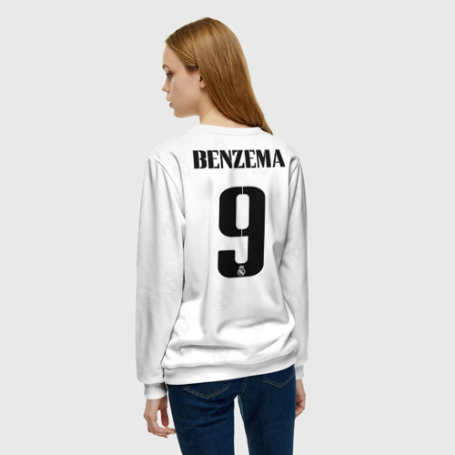Женский свитшот 3D Бензема Реал Мадрид форма 2022-2023, цвет 3D печать - фото 4