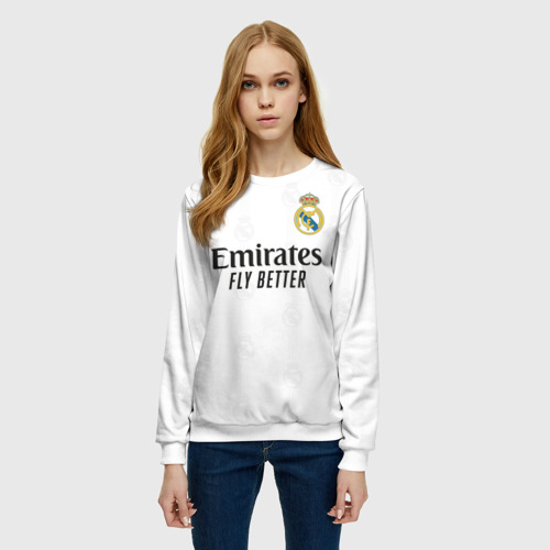 Женский свитшот 3D Бензема Реал Мадрид форма 2022-2023, цвет 3D печать - фото 3