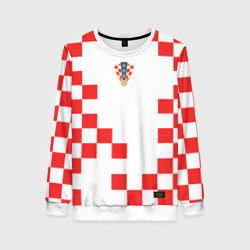 Женский свитшот 3D Сборная Хорватии форма к чемпионату мира 2022