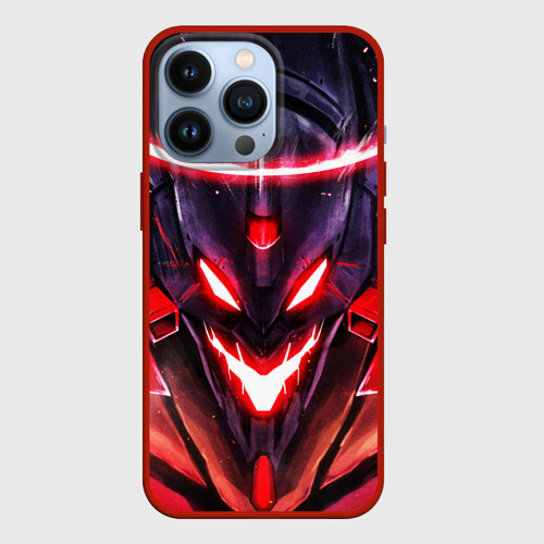 Чехол для iPhone 13 Pro Evangelion: Eva 01, цвет красный