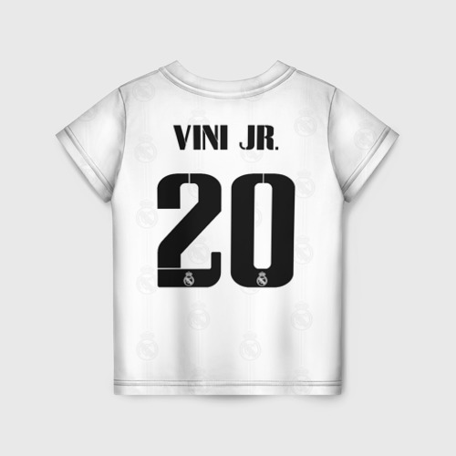 Детская футболка с принтом Винисиус Реал Мадрид форма 2022-2023, вид сзади №1
