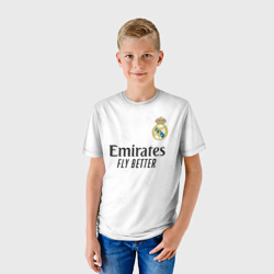 Футболка с принтом Винисиус Реал Мадрид форма 2022-2023 для мужчины, вид на модели спереди №2. Цвет основы: белый