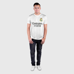 Мужская футболка 3D Slim Винисиус Реал Мадрид форма 2022-2023 - фото 2
