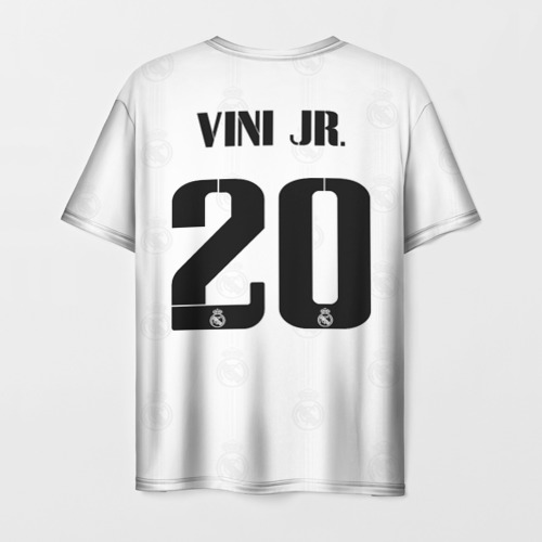 Мужская футболка с принтом Винисиус Реал Мадрид форма 2022-2023, вид сзади №1