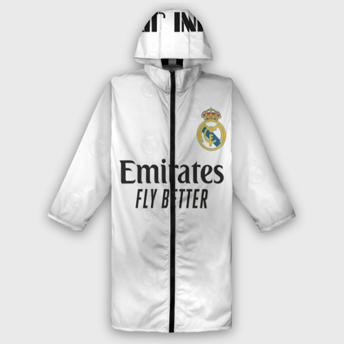 Женский дождевик 3D Винисиус Реал Мадрид форма 2022-2023, цвет белый