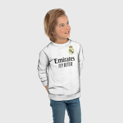 Детский свитшот 3D Винисиус Реал Мадрид форма 2022-2023, цвет 3D печать - фото 5