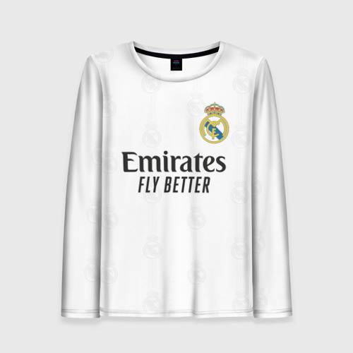 Женский лонгслив 3D Винисиус Реал Мадрид форма 2022-2023, цвет 3D печать