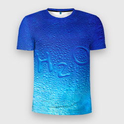 Мужская футболка 3D Slim Вода - H2O