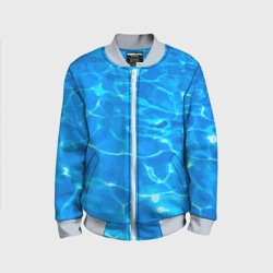 Детский бомбер 3D Абстрактные волны бассейна - текстура