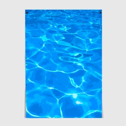 Постер Абстрактные волны бассейна - текстура