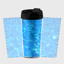 Термокружка-непроливайка Абстрактные волны бассейна - текстура - фото 2