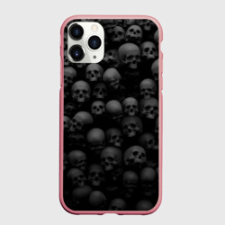 Чехол для iPhone 11 Pro Max матовый Композиция из черепов - dark