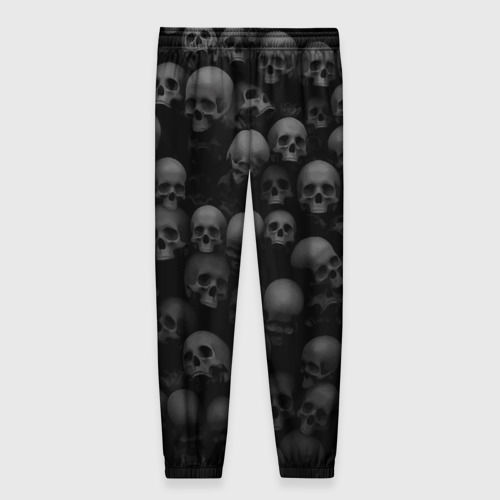 Женские брюки 3D Композиция из черепов - dark, цвет 3D печать - фото 2