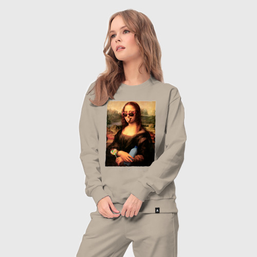 Женский костюм хлопок Мона Лиза modern style, цвет миндальный - фото 5