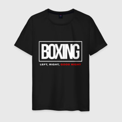 Boxing good night – Мужская футболка хлопок с принтом купить со скидкой в -20%