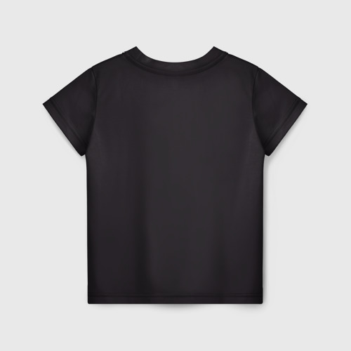 Детская футболка 3D с принтом Данил Прытков черно-белая фотография, вид сзади #1