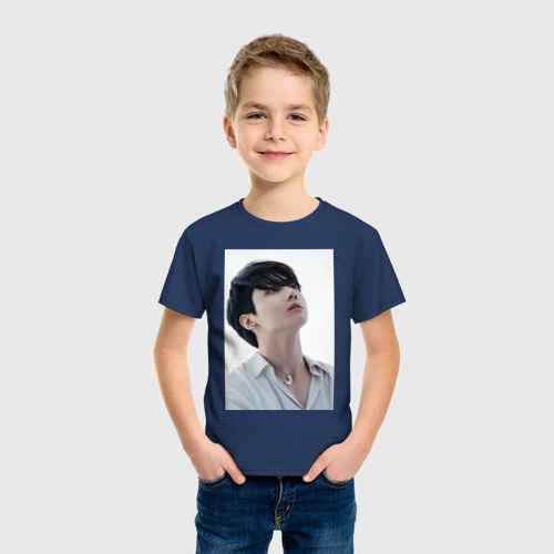 Детская футболка хлопок с принтом Принц JK, фото на моделе #1